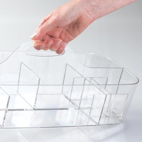 iDesign Plastic Cosmetic Organizer Tote, Clear - size: Large