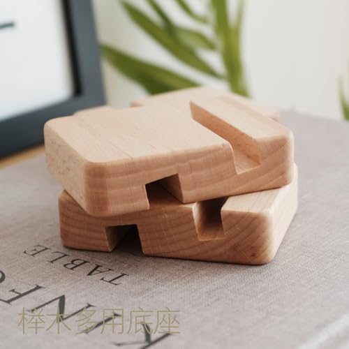 QIZUOLIFE Wooden Embroidery Hoop Stand Display Frame & Phone Holder