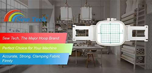 Sew Tech Embroidery Hoop for Brother, 4x4in 100x100mm PRH100 Machine Frame - size: 4x4" - EPF100