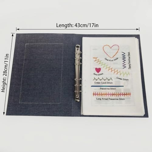 IF FEEL Embroidery Stitch Book Kit for Beginners, 106 Practice Patterns