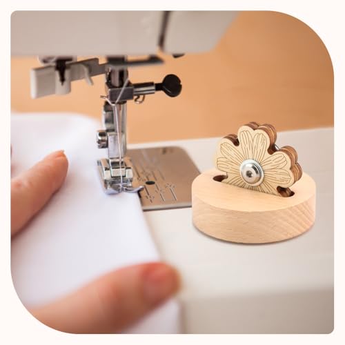 Daisy Thread Cutter, Thread Cutter Blade Tool for Sewing with Flower Shape Solid Wooden Sewing Tools, Yarn Cutters Thre-ads Cutting To-ols Quilting Supplies for Sewin-g Seam