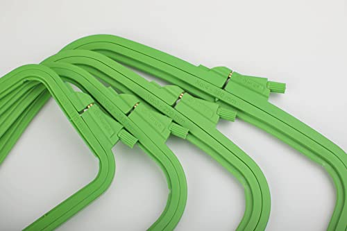 Nurge Green Small (No:2) Plastic Square Embroidery Hoop, Cross Stitch Hoops, Punch Needle Hoop , DIY Craft Sewing,ABS Plastic Embroidery Hoops - color: Green, size: No:2 (Small)