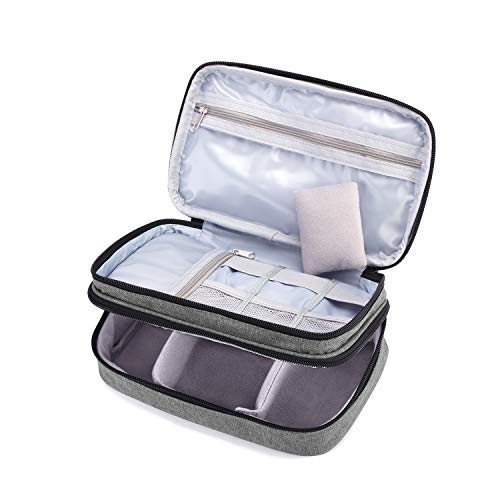 Luxja Double-Layer Sewing Organizer, Gray - color: Gray