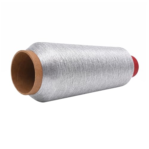 Mandala Crafts Metallic Silver Embroidery Floss for Sewing, 3281 Yard Spool - color: Silver, size: 3000M 3281 Yard