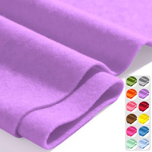 Pastel Lavender 36" X 36" Felt Fabric Sheet - 1.6mm Thickness - color: Pastel Lavender, size: 36" x 36"