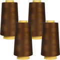Superpunch SuperSew Thread, 4 Cones of 3000 m, Pack of 4, Brown 3477 - color: Brown 3477