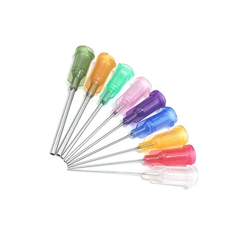 1 inch Mixed Blunt Tip Dispensing Syringe Needle, 45 PCS