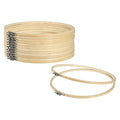 PATIKIL 12 Pieces 12 Inch Embroidery Hoops Round Adjustable Bamboo Circle Cross Stitch Hoop Ring Bulk for Embroidery Art Craft Handy Sewing Decoration - size: 12 Inch