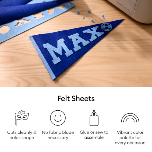 Cricut® Felt Sheets, Rainbow Sampler – 12 in x 12 in (40 ct)