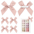 Self Adhesive Dusty Rose Satin Ribbon Bows for Crafts 3", 50 Pack - color: Dusty Rose