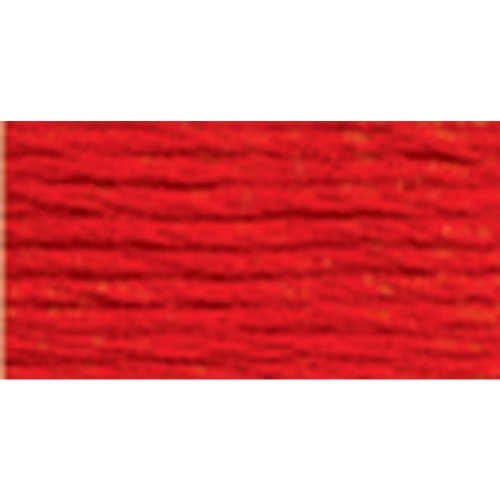 DMC 116 8-606 Pearl Cotton Thread Balls, Bright Orange-Red, Size 8