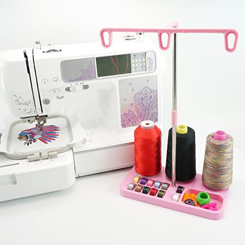 New brothread Light Weight Thread Stand -Pink - color: Pink