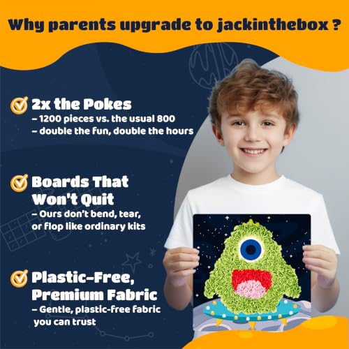 jackinthebox Poke Art Space Crafts Kits for Boys Kid, Activity Toy Ages 4-8 - style: Space