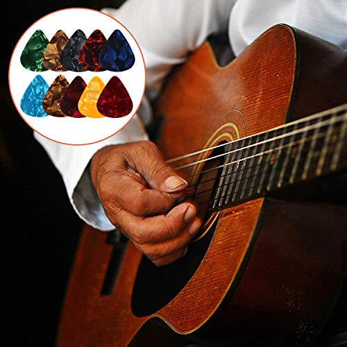 AUGSUN Guitar Fingertip Protectors, 40 Pcs Silicone Guitar Finger Guards - color: Transparent