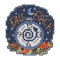 Fall Back Beaded Counted Cross Stitch Ornament Kit Mill Hill 2019 Autumn Harvest MH181922