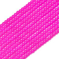 400PCs 4mm Rose Jade Glass Beads Bulk, Round Smooth Hole Glass Crystal Beads for Jewelry Making, DIY Bracelets, Necklaces, Bag Charms, Keychains and Craft Projects - color: Jade Rose, size: 4MM