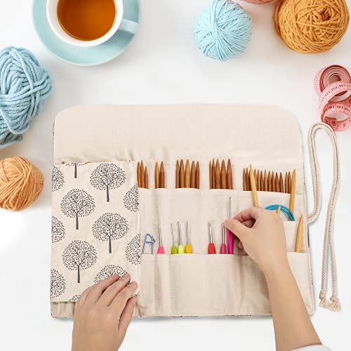 Teamoy Knitting Needle Crochet Hook Case Organizer Holder(up to 11"), Tree - color: Tree, size: 11 inches