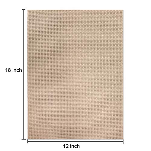 Aida Cloth 14 Count Cross Stitch Fabric Multi Colored 12×18inch 7Pcs