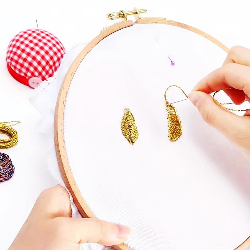 11 Pcs Metallic Embroidery Thread,11 Color Embroidery Floss for DIY - color: Multicolor