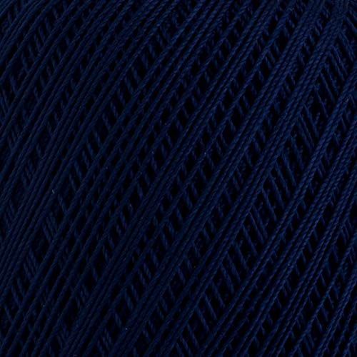 Yarn Art 1 Skein YarnArt Violet,100 Mercerized Cotton Yarn Threads Crochet Lace Hand Knitting Yarn Embroidery Arts Crafts (Navy Blue 0066) - color: 0066