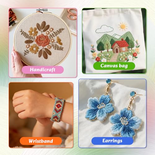 LOVIMAG Embroidery Thread 180pcs Friendship Bracelet String Floss Kit Yarn - style: 180p Colors