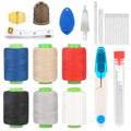 43PCS Sewing Kit for Adults – Needle and Thread Kit with Big Eye Needles, Threader & Strong Thread – for Hand Sewing, Repairs & Patching, Daily Use