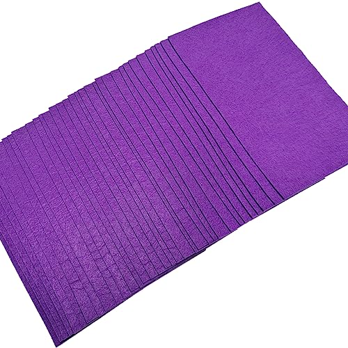 Jtnohx Self Adhesive Felt Sheets Adhesive Backed Felt Fabric Purple 33Pcs - color: Purple