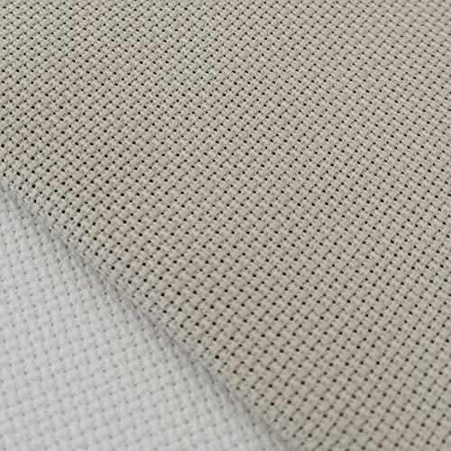 KCS 3 pc of 12" x 18" 18CT Counted Cotton Aida Cloth Cross Stitch Fabric (Pearl Grey+Light Steel Grey+Medium Grey) - color: Pearl Grey+light Steel Grey+medium Grey