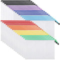 EOOUT 32pcs Mesh Zipper Pouch Bags, Mesh Bags with Zipper, Zipper Pouch for Organizing, Letter Size, A4 Size, for Office Supplies, Puzzles - style: 32pcs