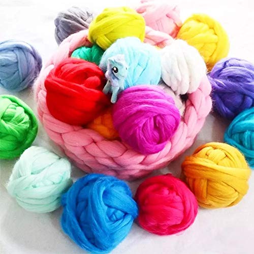 3.53oz Needle Felting Wool Roving Wool for Felting Wool Felting Supplies - color: grass green