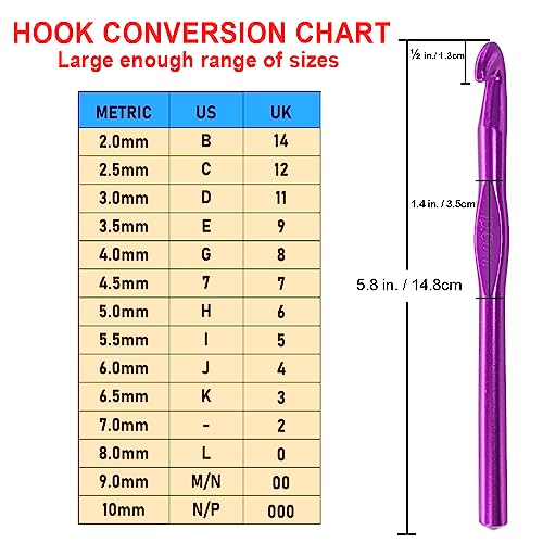 EXQUISS 18 Pairs Circular Wooden Knitting Needles Set With Colored Tube, 36 Pcs Single Pointed Bamboo Needles, 14 Pcs Aluminum Crochet Hooks Set Include Crochet Kits