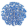 72 Pcs Iron On Letters & Numbers Patches for Tote Bags Hats Clothing Blue - color: Blue, size: Letters & Numbers