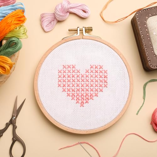 MECCANIXITY 4pcs 12" Plastic Mesh Canvas Sheet 10 Count Round Needlepoint Blank Canvas for Embroidery Knit Crochet Acrylic Yarn Crafting, White - size: 12"