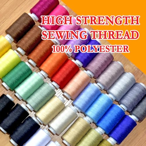 All Purpose Sewing Thread-2 Spools of Hand Polyester Sewing Thread for Sewing Machine for Hand and Machine Sewing(Light Cyclamen Pink, 2 spools) - color: Light Cyclamen Pink