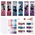 ORIGACH 6 Set Fairy Silhouette Cross Stitch Bookmark Kit for Beginner - style: Fairy Silhouette