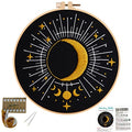 Louise Maelys Tarot Moon Embroidery Kit for Beginners Starry DIY Set - color: kit-3