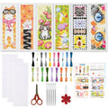 ORIGACH 6 Set Cute Cat Cross Stitch Bookmark Kit for Beginner - style: Cat