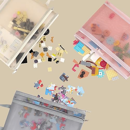 10 Pack Mesh Zipper Pouch Bags，A4 Toy Storage & Organization Bag - size: 2L-10A4