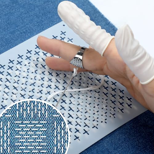 Yousoontic 8 Pcs Plastic Sashiko Stencil Sashiko Template, Novel - style: Novel Style