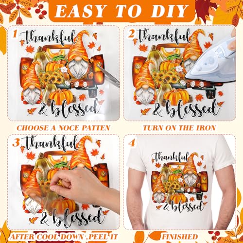 Yuntau 30 Pcs Western Fall Iron on Transfers Patches, DTF Vinyl Decal - style: Western Fall
