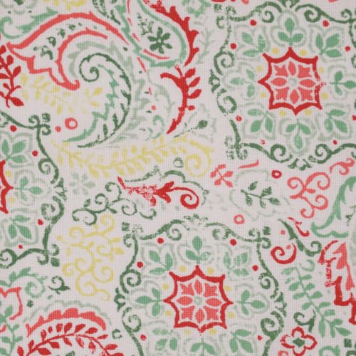 Stitch & Sparkle, Cotton Duck 45" Disks Color Sewing Fabric by The Yard, CottonDisks Coral - color: Cottondisks Coral, size: Cut by the yard