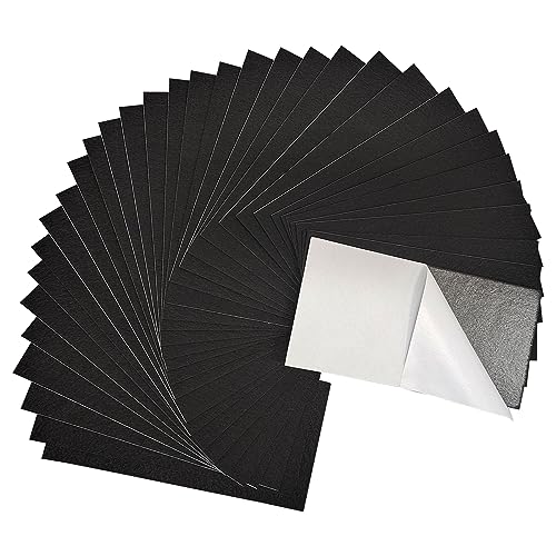 Jtnohx Self Adhesive Felt Sheets Adhesive Backed Felt Fabric Black 33Pcs - color: Black