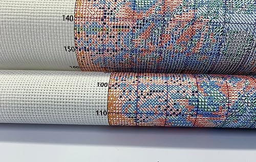 Moohue 14CT Stamped Cross Stitch Kits for Adults Beginners Counted Cross Stitch Kits for Adults Advanced (Flowers and Boats) - color: Flowers and Boats