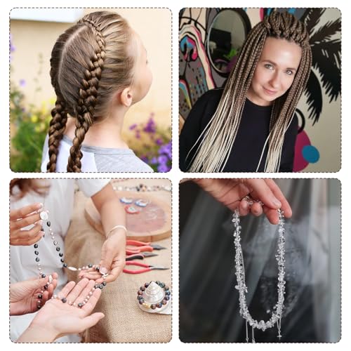 Sibba 10pcs Hair Extension Loop Threader Tools for Link Rings Beads