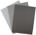 KCS 3 pc of 12" x 18"(30cm x45cm) 14CT Counted Cotton Aida Cloth Cross Stitch Fabric (Light Grey + Medium Grey+ Dark Grey) - color: Light Grey + Medium Grey+ Dark Grey