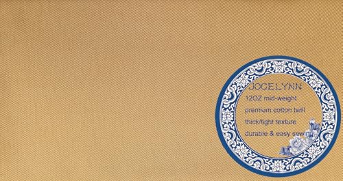 Premium Thick Cotton Twill Fabric By The Yard|12OZ Weight|58" Width|for Sewing,Quilting & Crafting-Khaki - color: Khaki
