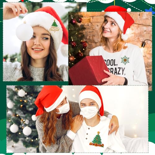 Water Soluble Embroidery Patterns Stabilizers - Rngmsi 6 Sheets Christmas Stick and Stitch Embroidery Paper Wash Away 57 Pcs Snowflakes Xmas Tree Designs Transfer Paper Stabilizers for Hand Sewing - color: Christmas Snowflakes
