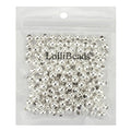 (R) Silver Plated Smooth Round Metal Beads 8 mm 200 Pcs - color: Silver 200 Pcs 8mm