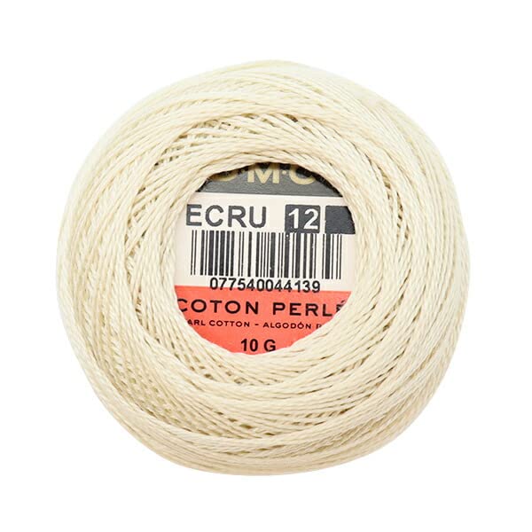 DMC 116 12-Ecru Pearl Cotton Thread Balls, Ecru, Size 12