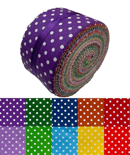 100% Cotton Quilting Fabric Jelly Roll Fabric-Dot - color: Dot